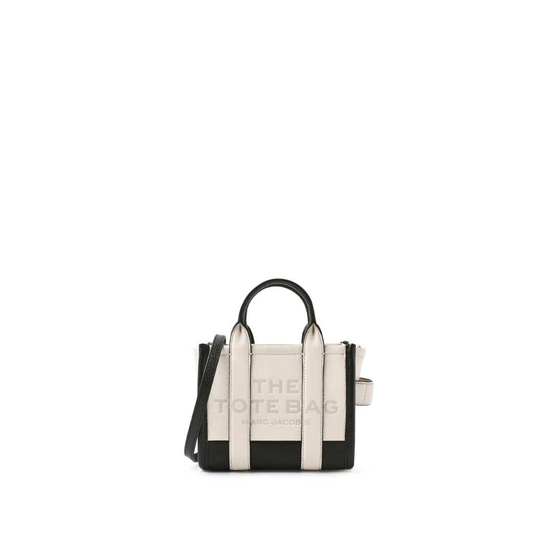 MARC JACOBS The Colorblock Mini Traveler Tote Bag Leather